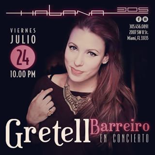Gretell Barreiro prepara concierto en el club Habana 305 de Miami | Cuba+